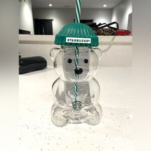 Starbucks Bearista Bear Glass Cold Cup